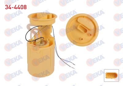 VEKA 34-4408 | Yakıt Depo Şamandırası 2 Fişli 0.5 Bar Volkswagen Transporter V (7Ha,7Hh,7Ea,7Eh) 1.9 TDI 2003-2011 / Transporter V (7Ha,7Hh,7Ea,7Eh) 2.5 TDI 2003-2011