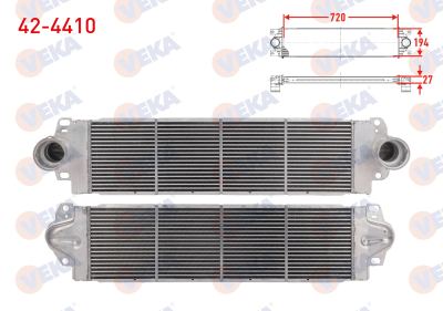 VEKA 42-4410 | Turbo Radyatörü (Intercooler) Volkswagen Transporter V (7Ha,7Hh,7Ea,7Eh) 1.9 TDI 2003-2011